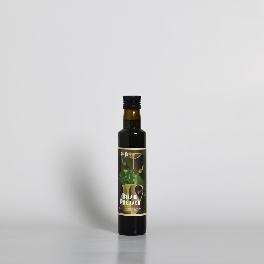 Rio Vista Basil Pressed Olive Oil