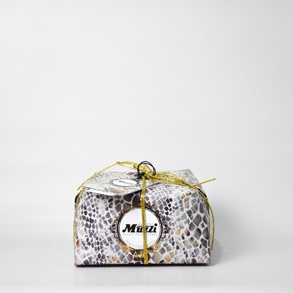 Muzzi Animalier Panettone Chocolate and Pear