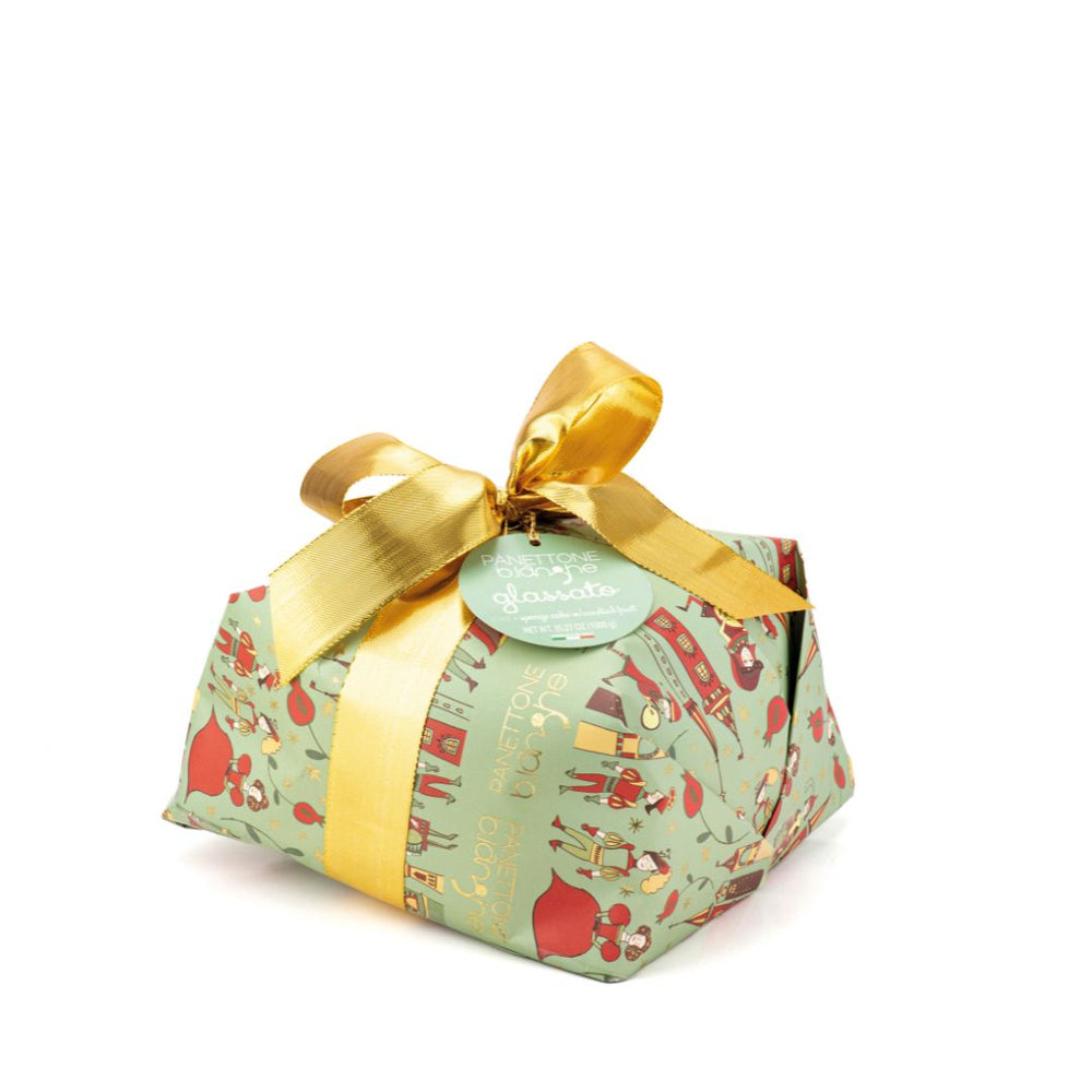 B Langhe Panettone Glassato Hand Wrapped
