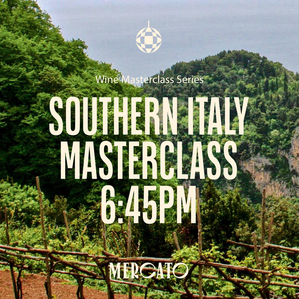 Southern Italy Wine Masterclass, 6:45pm (Wednesday 19th November)