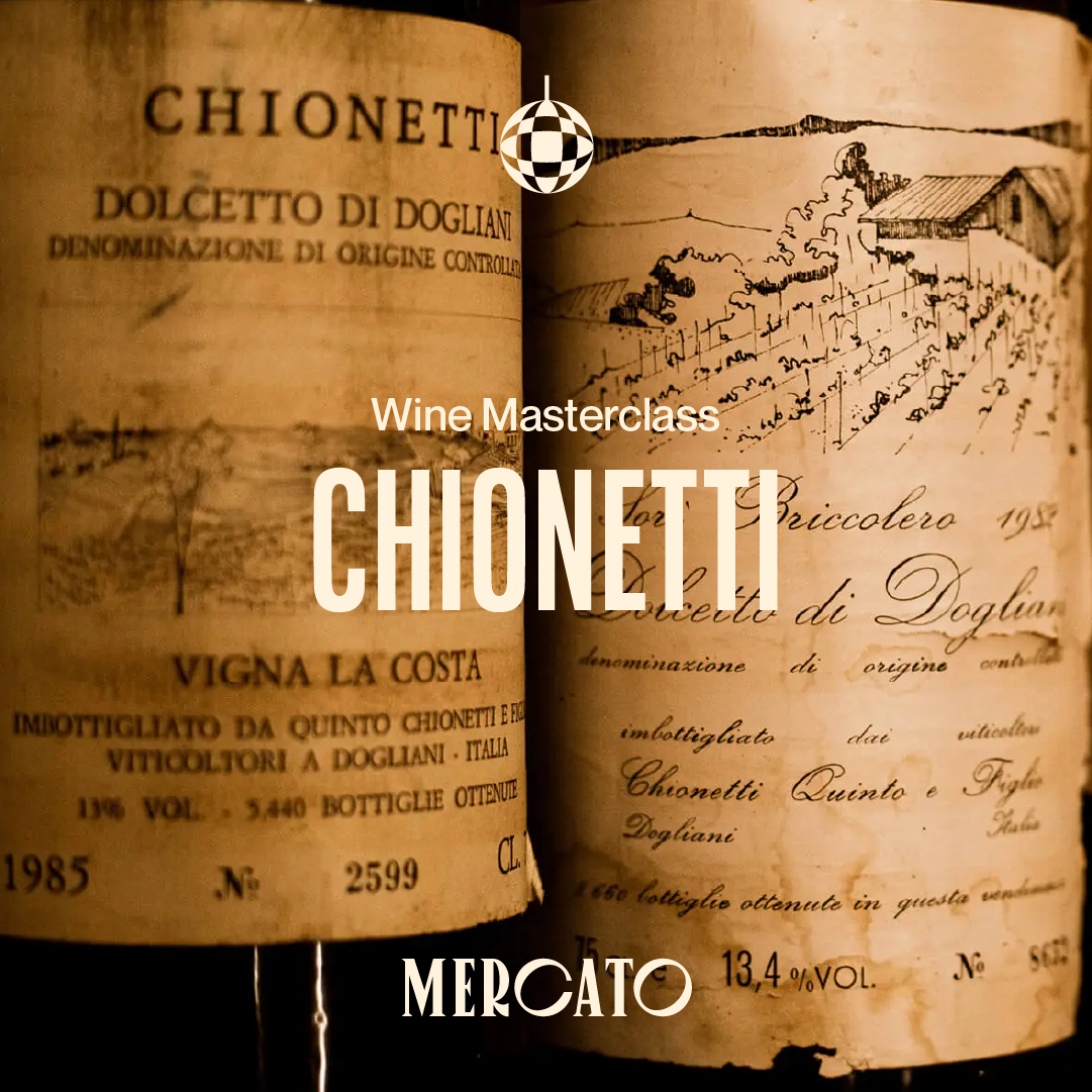 Chionetti Wine Masterclass, 6:45pm (Wednesday 15th April)