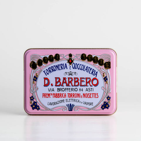 Barbero Torroncini Chocolate Tin Pink