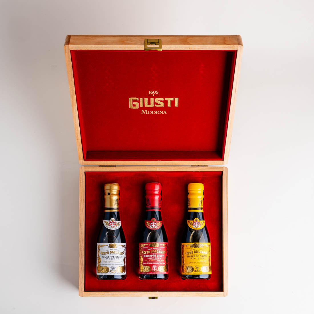 Acetaia Giusti Trio Set 2-3-4 Gold Medals Wood Box