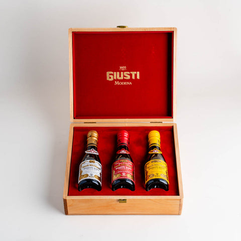 Acetaia Giusti Trio Set 2-3-4 Gold Medals Wood Box