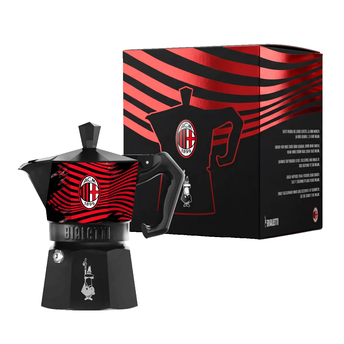 Bialetti Moka Express 3 Cup AC Milan