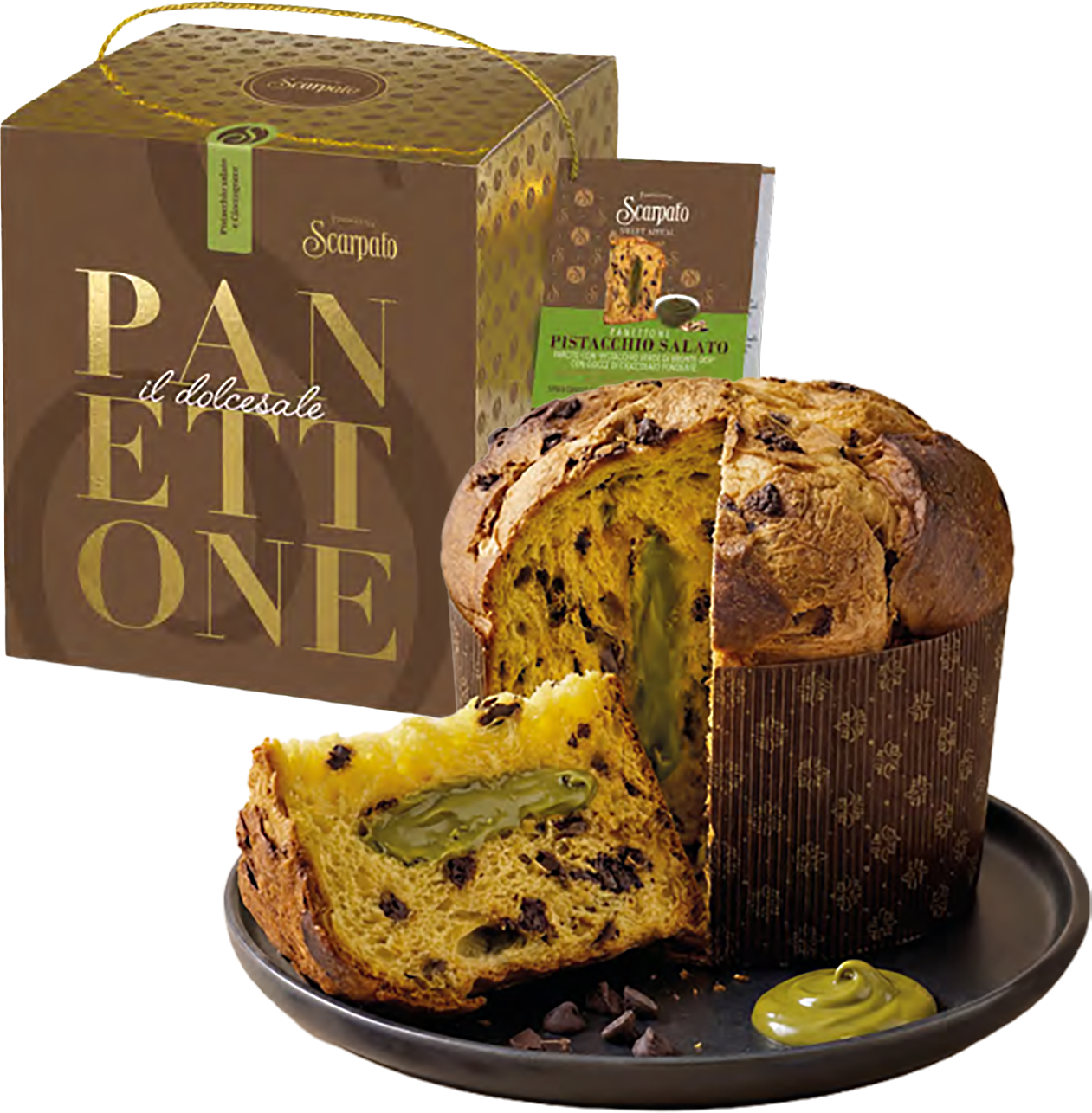 Scarpato Panettone Pistachio Bronte DOP